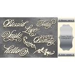 Чипборд Фабрика Декору - Романтика 1, колір срібло