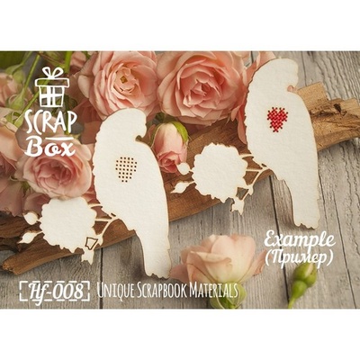 Чипборд ScrapBox - птахи для вишивки №1