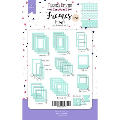 Набір рамок №2 Mint 50шт., ТМ Фабрика Декору