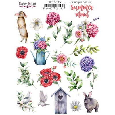 Набір наліпок (стікерів) Summer mood 115, ТМ Фабрика Декору