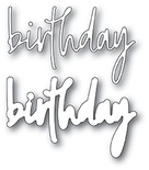 Ножі для вирубки від Memory Box - Birthday Jotted Script