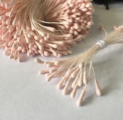 Тычинки, цвет светло-розовый, диаметр 1.5 мм, 50 шт.