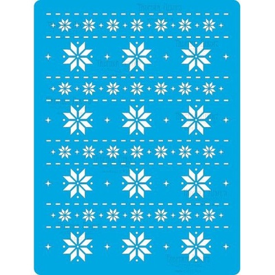 Трафарет - Фабрика Декору - Різдвяний візерунок, 15см х 20см