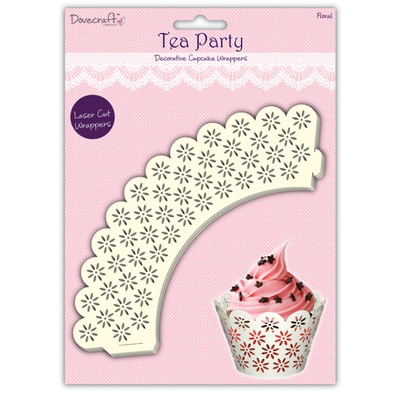 Обгортки - ea Party Cupcake Wrappers - Floral, 12 шт