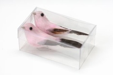 Украшение от Scrapberry's - Птички розовые, 2 шт