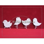 Чипборд Scrapiniec - Птахи, 4 штуки