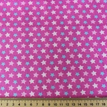 Бавовна, зірки на яскраво-рожевому, 50x40см