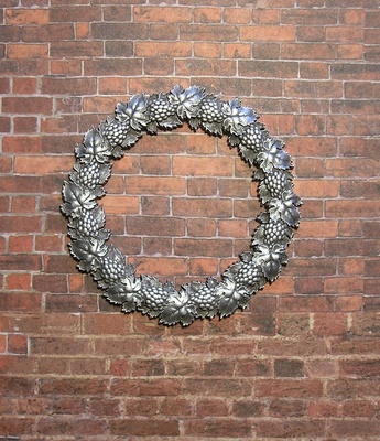 Гіпсова рамка під срібло від E.В.А., діаметр 7 см