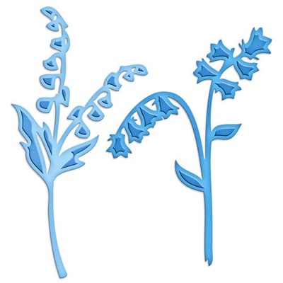 Ніж для вирубки Spellbinders - Blue Bells and Lily of the Valley