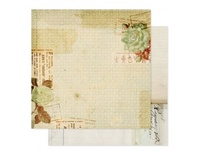 Лист скрапбумаги от Pink Paislee - Hope Chest - Documents 12x12 Paper