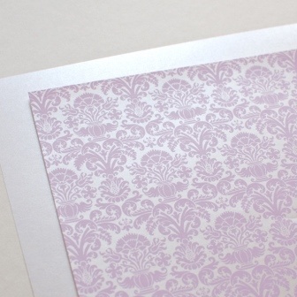 Аркуш дизайнерського паперу з візерунком Розкішно 2, колір Бузок, А4