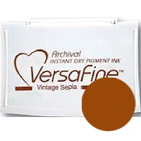 Пігментні чорнила Tsukineko - VersaFine Pads Vintage Sepia