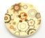 Дерев’яний ґудзик Multicolor Flower Pattern B15466, діаметр 3 см, 1 шт.