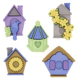 Набір декоративних ґудзиків Dress It Up - Feather Nest