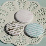 Скрап-значки (фішки). Солодкі слова №1, 3 шт.