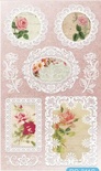 Набір натирок 12*20см Квіти і мереживо ScrapBerryʼs