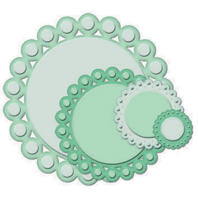 Ножі від Spellbinders -BEADED Circles, 4 шт.