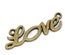 Металлическое украшение/подвеска  "love", 33x10мм, античная бронза, 1 шт.