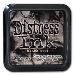Штемпельна подушка Ranger Distress Ink Pad - Black Soot