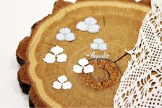 Ножі для вирубки "Трилісник вишуканий" від AgiArt, 25*25 мм, 21*20 мм, 19*18 мм