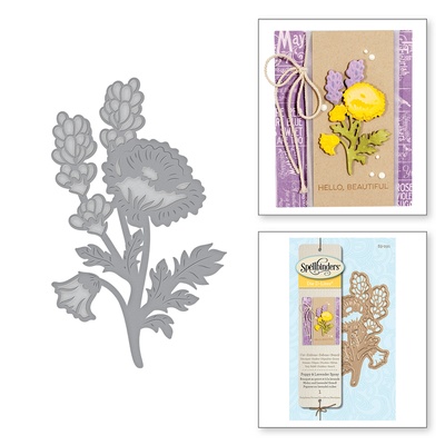 Ножі від Spellbinders - Poppy & Lavender Spray