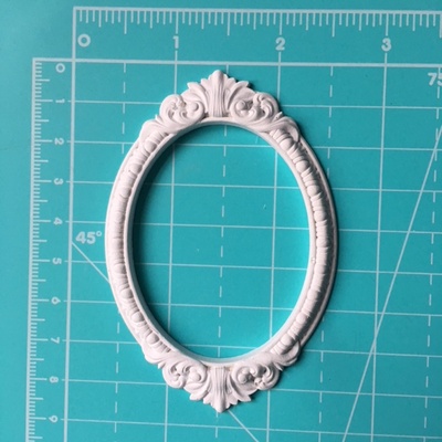 Гипсовая рамочка от Е.В.A - Овальная, 9х6 см, 1 шт.