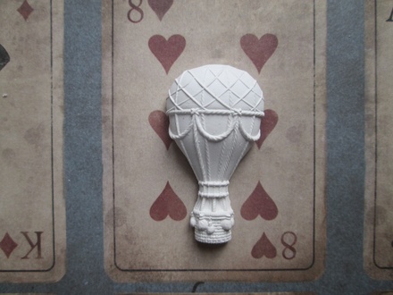 Гипсовое украшение - Воздушный шар, 2х4см