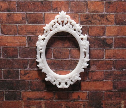 Пластиковая мини-рамка от Е.В.A - "Барокко", 4х2.7 см