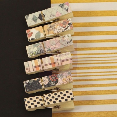 ЦІНУ ЗНИЖЕНО! Набір деревʼяних прищепок Prima - Canvas Wood Clips Rondelle