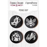 Набір скрап-фішок від ТМ Фабрика Декору з 4 шт. FDSC057