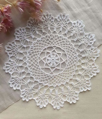 Затишний декор від LESHCHENKO - Вʼязана Серветка №59, 18,5см, 1шт.