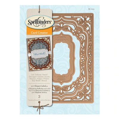Ножи от Spellbinders - 5х7 Elegant Labels Four - Card Creator, 3 шт.