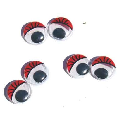 Око для іграшок, Accent Design, червоні, 13мм, 10 шт.