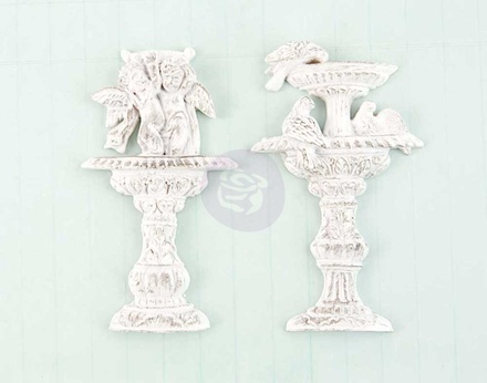 Набор гипсовых украшений от Prima - Фонтаны - Resin Garden Fountain Shabby Chic Treasures, 2 шт