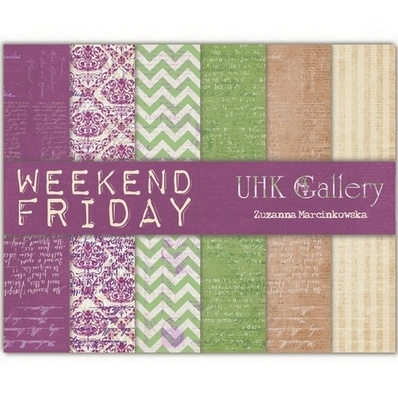 Набір двостороннього скрап-паперу UHK Gallery - Friday, 6 аркушів