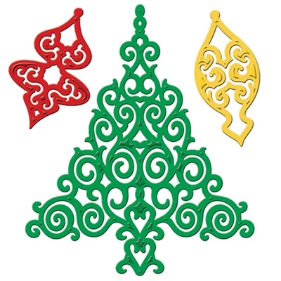 Набір ножів від Spellbinders - Holiday Tree, 3 шт.