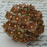 Квіточки кохання - sweetheart, колір коричневий, діаметр - 15мм, 10 шт.