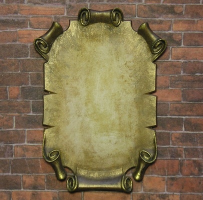 Гіпсова прикраса від E.В.A. - Зістарений сувій, 6.8x5см