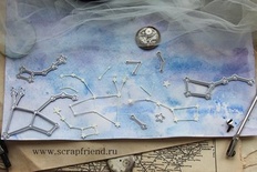 Набор ножей для вырубки от  Scrapfriend - Созвездия, 7 штук