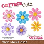 Ніж для вирубки CottageCutz - Flower, LayeRed, 10x10 см