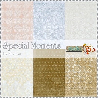 Набір паперу для скрапбукінгу Studio75 - Special moments paper collection, 30x30 см