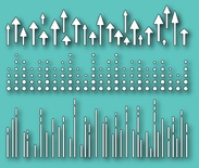 Ножі для вирубки від Memory Box - Фонові Бордюри - Modern Border Trim, 3 шт.
