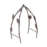 Металевий садовий Міні-трельяж, коричневий, 10х5,5х11,8см