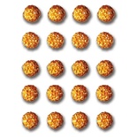 Прикраса Queen & Co - Twinkle Goosebumps - Orange, 20