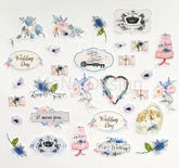 Набір висічок від Mona Design — Весільна історія, 30 елементів