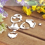 Чипборд від Вензелик - Набір піратський 03, розмір: 113x54 мм