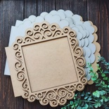 Заготовка для альбому Ажурна рамка 5 від WOODchic, мдф 3 мм, 25х2см