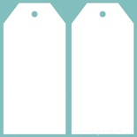 Чипборд від Вензелик - Тег 02 (2 шт.) розмір: 45x95 мм