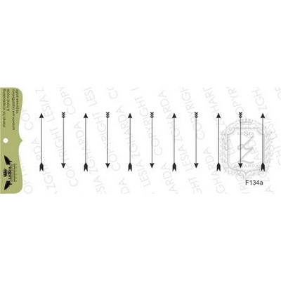 Акриловий штамп Lesia Zgharda F134a Стрілочки, розмір 10x2,5см