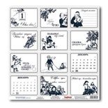 Аркуш паперу для скрапбукінгу від ScrapBerryʼs - Зима - Картка чудове свято